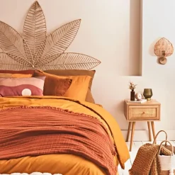 Fabrique de Styles Applique feuille le avec intérupteur H33cm corde de papier - Calyp* Appliques