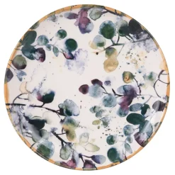 Fabrique de Styles Assiette à dessert en faïence blanc d22.5cm - Garden* Assiettes