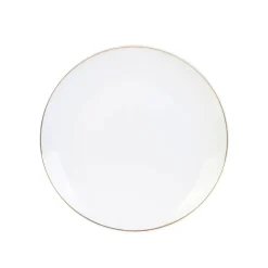 Fabrique de Styles Assiette à dessert en porcelaine lisere doré d20cm* Assiettes