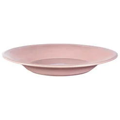 Fabrique de Styles Assiette à pâtes en faïence rose poudré d27cm - constance* Assiettes