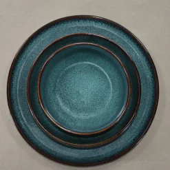 Fabrique de Styles Assiette creuse en grès d19cm - Volga* Assiettes