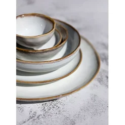 Fabrique de Styles Assiette creuse en grès nacré d19cm - Nori* Bols Et Coupelles