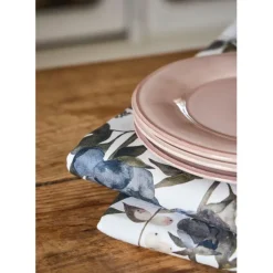 Fabrique de Styles Assiette plate en faïence rose poudré d28.5cm - constance* Assiettes