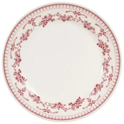 Fabrique de Styles Assiette plate en faïence bordeaux d26cm - faustine* Assiettes