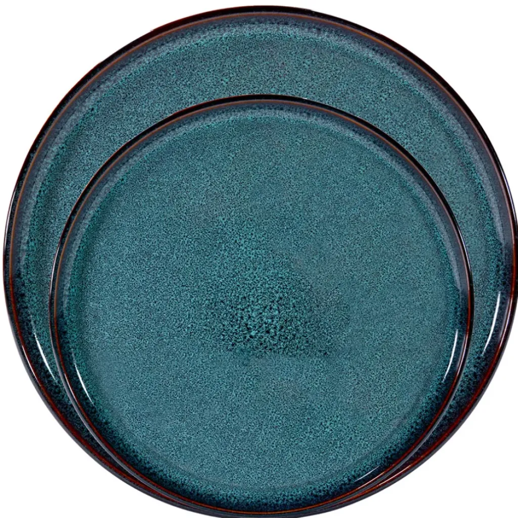 Fabrique de Styles Assiette plate en grès d27cm - Volga* Assiettes