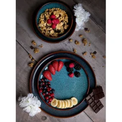 Fabrique de Styles Assiette plate en grès d27cm - Volga* Assiettes