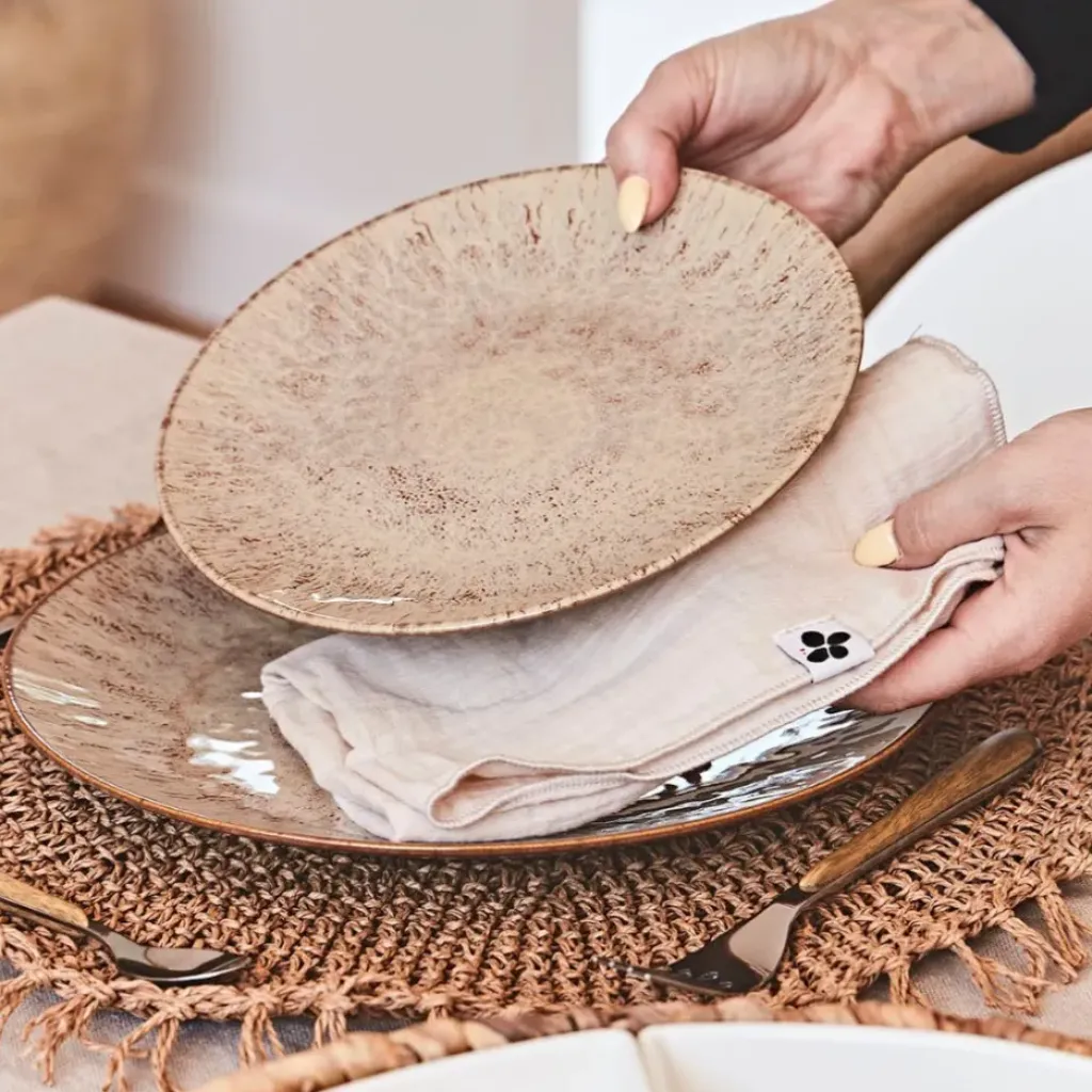 Fabrique de Styles Assiette plate en grès d27cm - Akaris* Assiettes