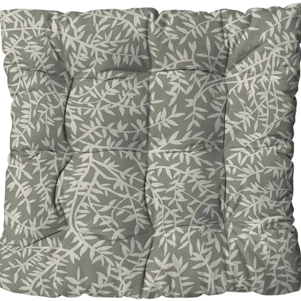 Fabrique de Styles Assise extérieure matelassée en coton 46x46cm - Cueillette*Enfant Textiles Outdoor|Jardin