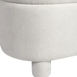 Fabrique de Styles Banc coffre en tissu écru - Tessia* Bancs Et Banquettes