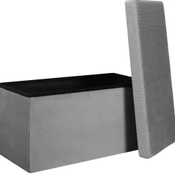 Fabrique de Styles Banc coffre pliable en velours côtelé - Julia* Bancs Et Banquettes