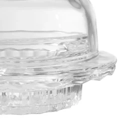 Fabrique de Styles Beurrier rond en verre -mystre* Accessoires De Table