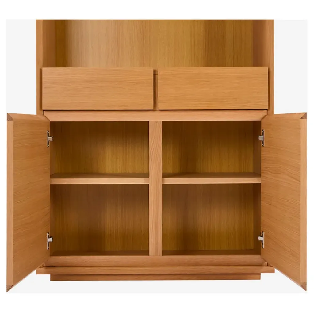 Fabrique de Styles Bibliothèque 2 portes en chêne - Hazo* Bibliothèques Et Étagères