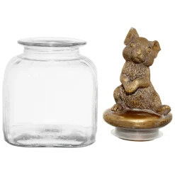 Fabrique de Styles Bocal en verre avec couvercle lapin - Floreal* Pots Et Bocaux