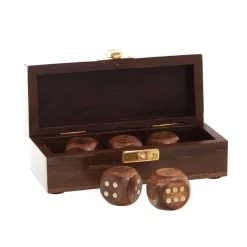 Fabrique de Styles Boite a des en bois 16x5xh5cm* Jeux