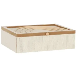 Fabrique de Styles Boite avec couvercle en rotin - blue sand* Boîtes