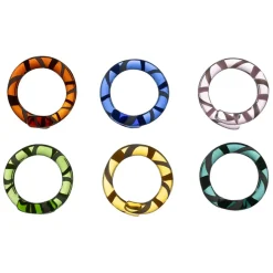 Fabrique de Styles Boite de 6 ronds de serviette en verre - Colorea* Serviettes De Table