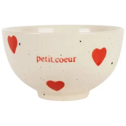 Fabrique de Styles Bol Petit cœur en grès moucheté 30cl - Famille* Bols Et Coupelles