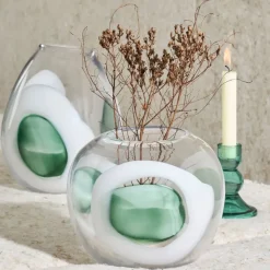 Fabrique de Styles Bougeoir en verre h10cm - Alphe* Photophores, Bougeoirs Et Lanternes