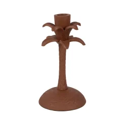 Fabrique de Styles Bougeoir palmier en aluminium h19cm - Tropic Etoil* Photophores, Bougeoirs Et Lanternes
