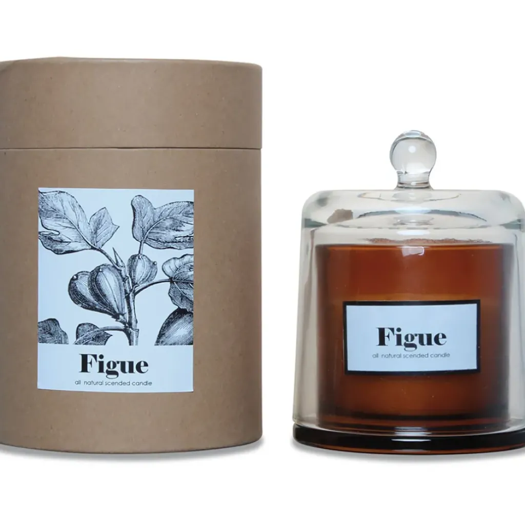Fabrique de Styles Bougie cloche parfumée Figue Boisée 85h* Bougies Parfumées