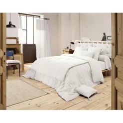 Fabrique de Styles Bout de lit chantilly en gaze de coton 90x200cm - Gaia* Couvre-lits