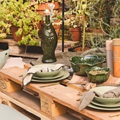 Fabrique de Styles Bouteille Poisson en verre recyclé sablé 1.1l* Carafes Et Pichets