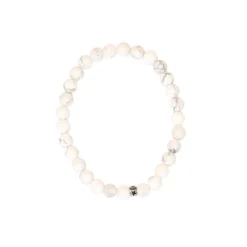 Fabrique de Styles Bracelet magnésite perles rondes 6mm* Bijoux Fantaisie