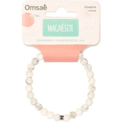 Fabrique de Styles Bracelet magnésite perles rondes 6mm* Bijoux Fantaisie