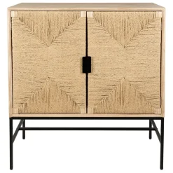 Fabrique de Styles Buffet 2 portes en naturel et noir h90cm - Kenda* Buffets Et Vitrines