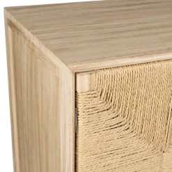 Fabrique de Styles Buffet 2 portes en naturel et noir h90cm - Kenda* Buffets Et Vitrines