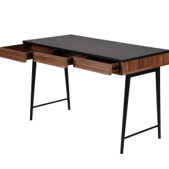 Fabrique de Styles Bureau en noyer et métal noir - Nuna* Bureaux