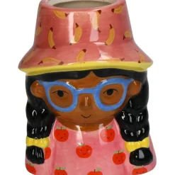 Fabrique de Styles Cache-pot fille en dolomite h10cm* Cache-pots Et Supports