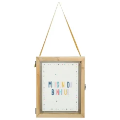 Fabrique de Styles Cadre déco maison bonheur ruban 20x25cm*Enfant Déco