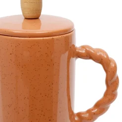 Fabrique de Styles Cafetière à piston en grès et inox 1l - Organic* Théières Et Cafetières
