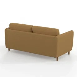 Fabrique de Styles Canapé convertible 2 places Gustave - Tissu Texturé - Crown Moutarde* Canapés Convertibles