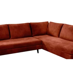 Fabrique de Styles Canapé d'angle droit 5 places André - effet velours - Seven emerald* Canapés D'angle