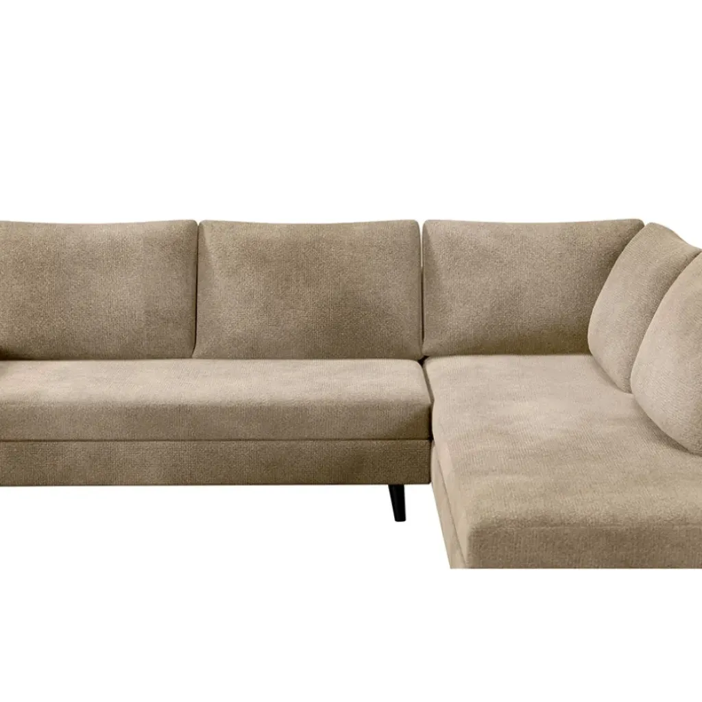 Fabrique de Styles Canapé d'angle droit 5 places André - effet velours - Seven emerald* Canapés D'angle