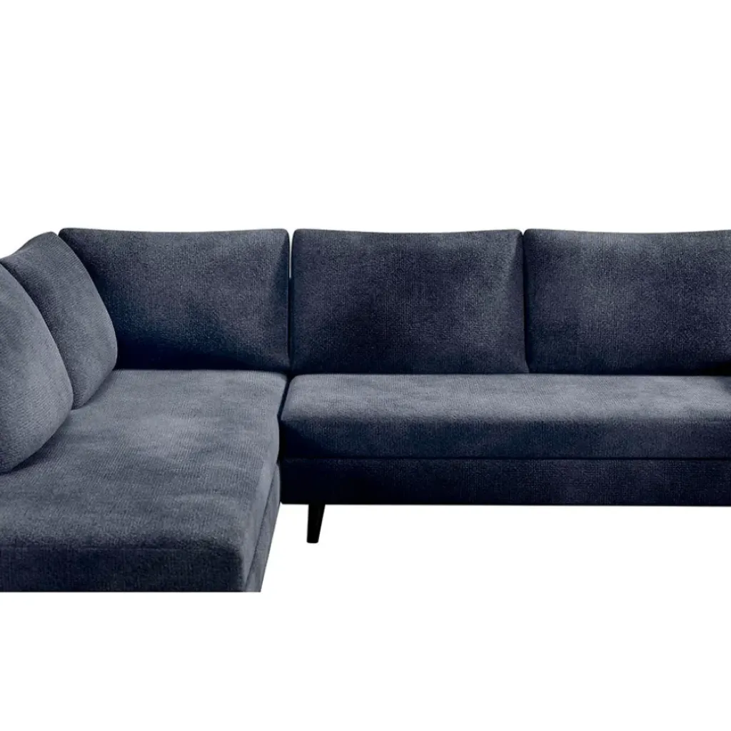 Fabrique de Styles Canapé d'angle droit 5 places André - effet velours - Seven emerald* Canapés D'angle