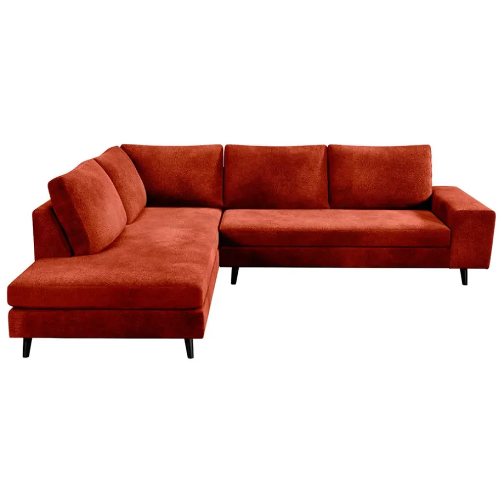 Fabrique de Styles Canapé d'angle droit 5 places André - effet velours - Seven emerald* Canapés D'angle