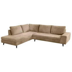 Fabrique de Styles Canapé d'angle droit 5 places André - effet velours - Seven emerald* Canapés D'angle