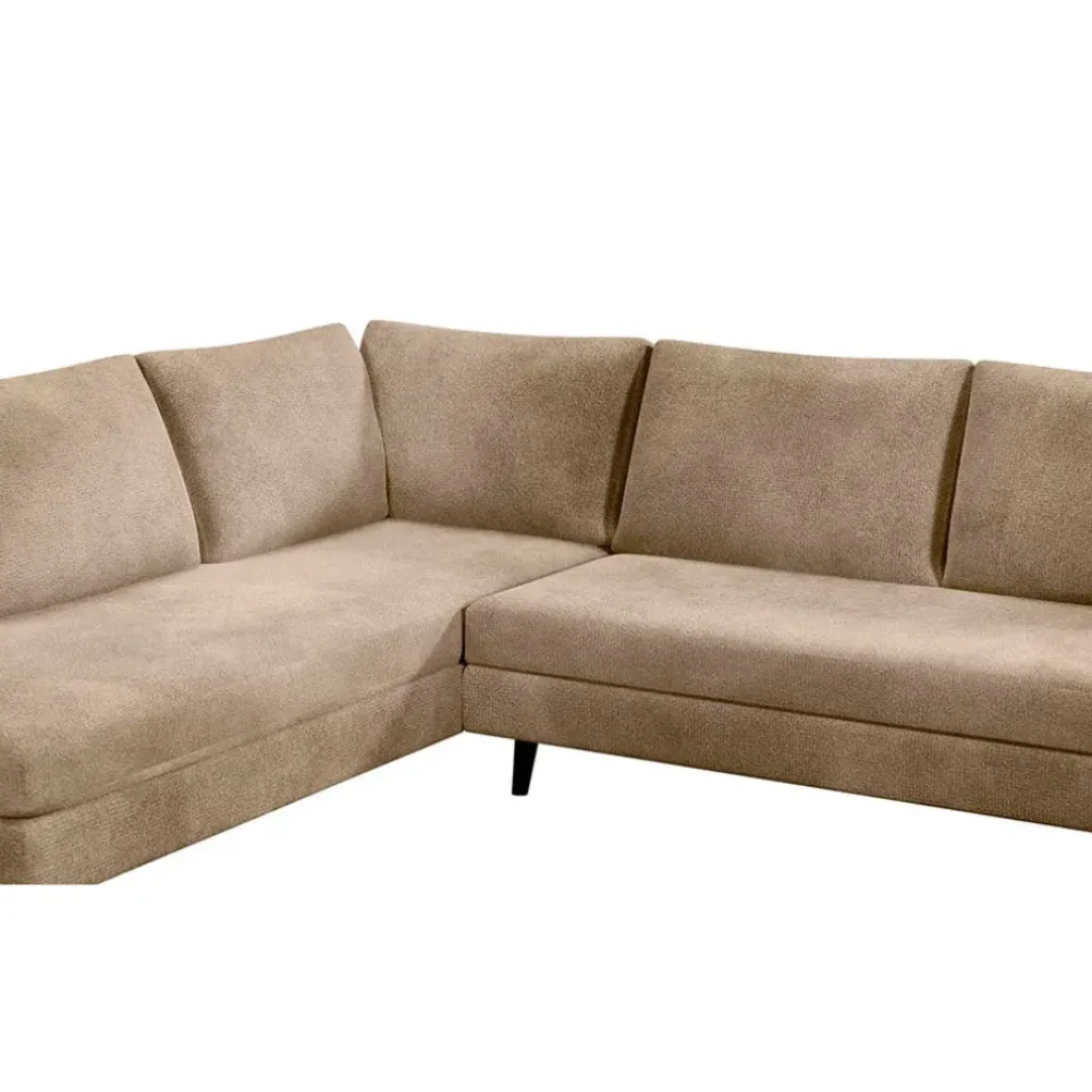 Fabrique de Styles Canapé d'angle droit 5 places André - effet velours - Seven emerald* Canapés D'angle