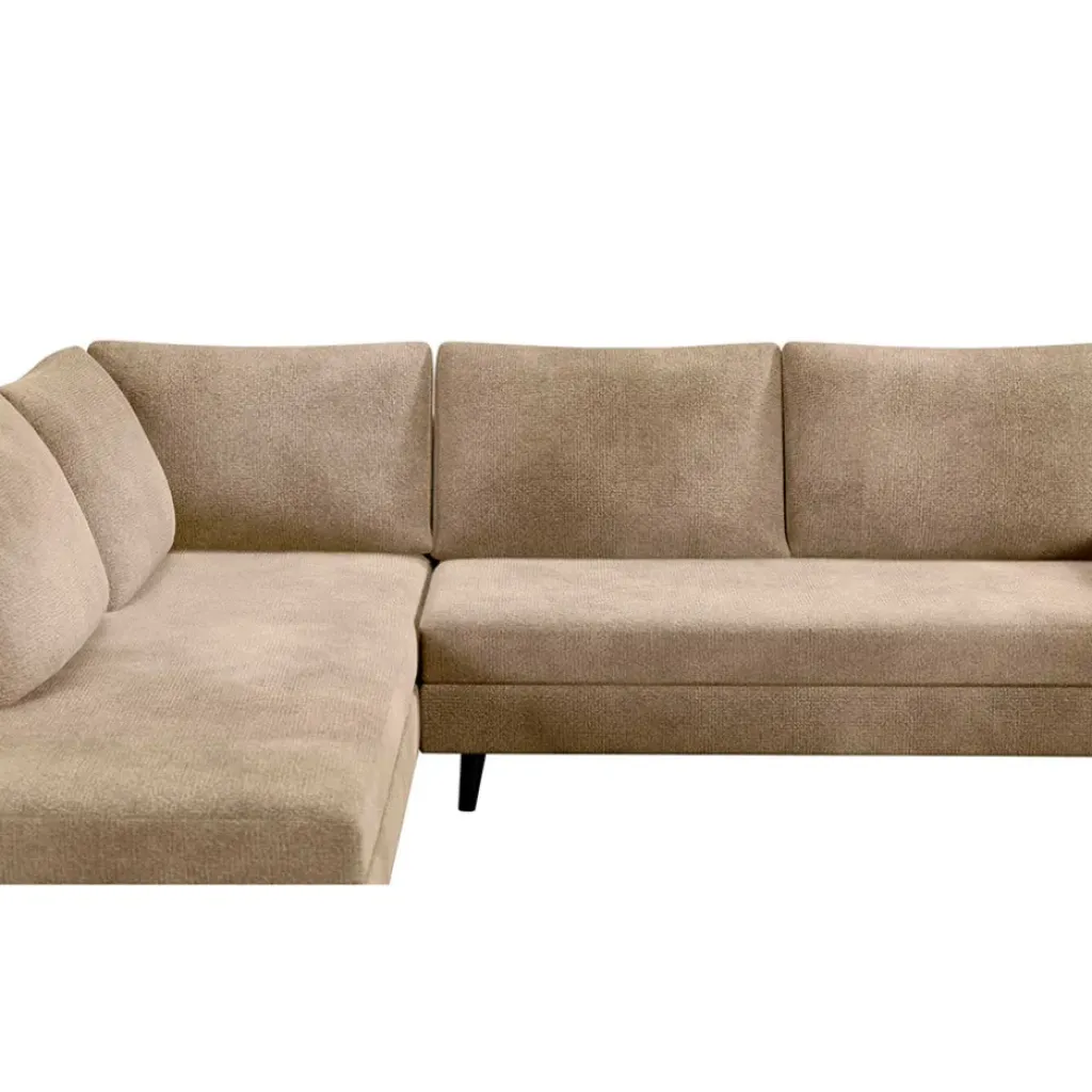 Fabrique de Styles Canapé d'angle droit 5 places André - effet velours - Seven emerald* Canapés D'angle