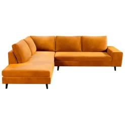 Fabrique de Styles Canapé d'angle gauche 5 places André - velours vintage - Adore gold* Canapés D'angle