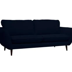 Fabrique de Styles Canapé fixe 2 places AXEL - Effet Velours - Seven Anthracite* Canapés Fixes