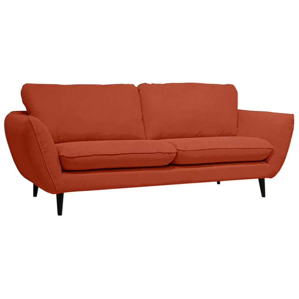 Fabrique de Styles Canapé fixe 2 places AXEL - Effet Velours - Seven Anthracite* Canapés Fixes