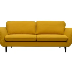 Fabrique de Styles Canapé fixe 3 places Axel - Velours Vintage - Adore Anthracite* Canapés Fixes