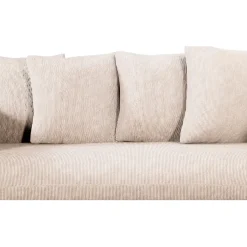 Fabrique de Styles Canapé fixe 3 places Basile - Effet Velours Côtelé - Fjord Écru* Canapés Fixes