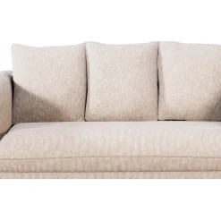 Fabrique de Styles Canapé fixe 3 places Basile - Effet Velours Côtelé - Fjord Écru* Canapés Fixes