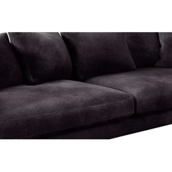 Fabrique de Styles Canapé fixe 4 places Marius - Effet Velours - Seven Turtle* Canapés Fixes