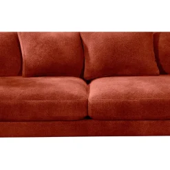 Fabrique de Styles Canapé fixe 4 places Marius - Effet Velours - Seven Turtle* Canapés Fixes